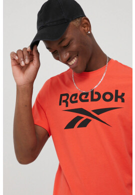 Reebok Памучна тениска в зелено с принт - Pepit.bg