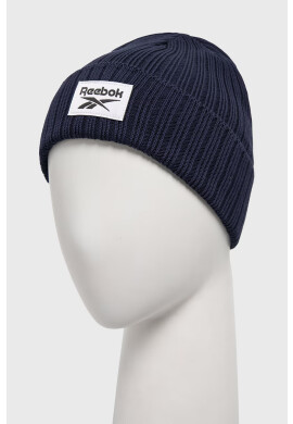 Reebok Шапка GH0430 в тъмносиньо с фина плетка от памук - Pepit.bg
