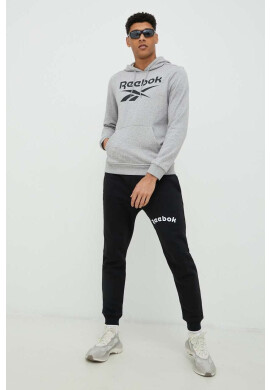 Reebok Спортен панталон в черно с принт - Pepit.bg