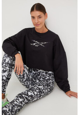 Reebok Спортен суичър Modern Safari в черно с принт - Pepit.bg