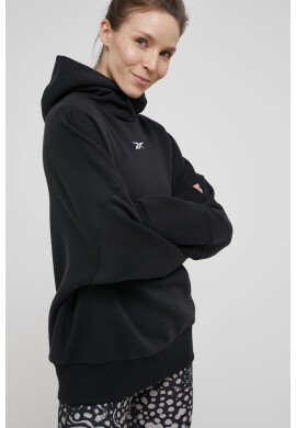 Reebok Спортен суичър Studio Recycled в черно с качулка с изчистен дизайн - Pepit.bg