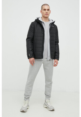 Reebok Спортен суичър Workout Ready Thermowarm в сиво с качулка с изчистен дизайн - Pepit.bg