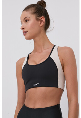 Reebok Спортен сутиен U4.F9658 в черно с десен - Pepit.bg