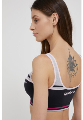 Reebok Спортен сутиен U4.F9658 в черно с десен - Pepit.bg