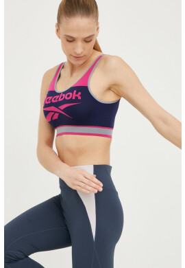 Reebok Спортен сутиен Dilara в тъмносиньо с десен - Pepit.bg