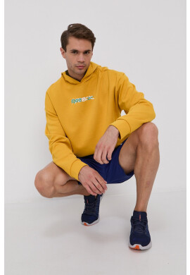 Reebok Суичър HF0773 мъжка в оранжево с принт - Pepit.bg