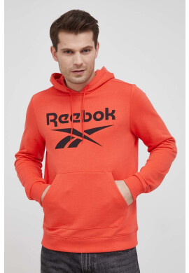 Reebok Суичър HF0773 мъжка в оранжево с принт - Pepit.bg