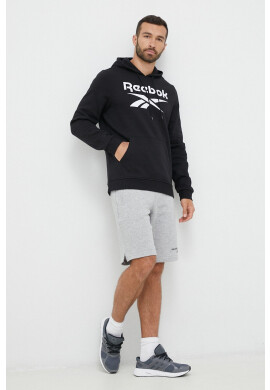 Reebok Суичър в черно с качулка с принт - Pepit.bg