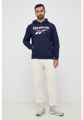 Reebok Суичър в тъмносиньо с качулка с принт - Pepit.bg