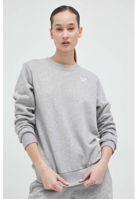 Reebok Суичър в сиво меланж на - Pepit.bg