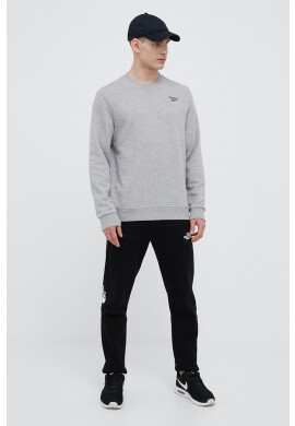 Reebok Суичър в сиво с изчистен дизайн - Pepit.bg