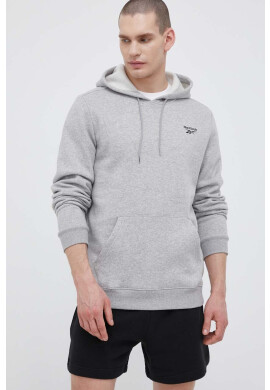 Reebok Суичър в сиво с качулка меланж на - Pepit.bg