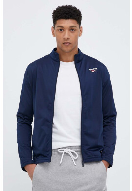 Reebok Суичър в тъмносиньо с десен - Pepit.bg