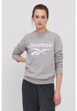 Reebok Суичър в сиво меланж на - Pepit.bg