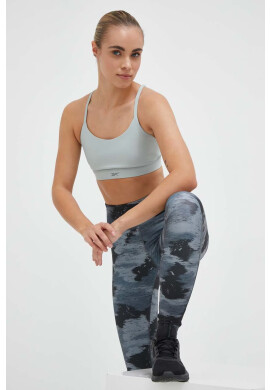 Reebok Сутиен за йога в зелено с изчистен дизайн - Pepit.bg