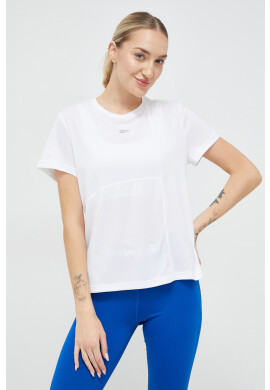 Reebok Тениска за бягане в бяло - Pepit.bg