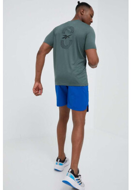 Reebok Тениска за бягане в зелено с изчистен дизайн - Pepit.bg