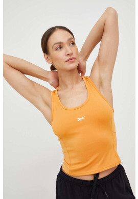 Reebok Топ за трениране Workout Ready в оранжево - Pepit.bg
