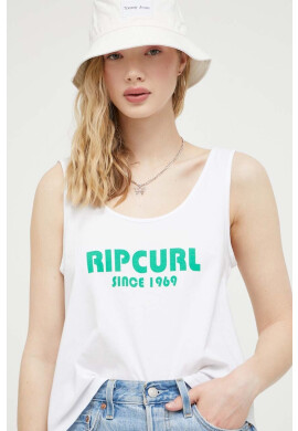 Rip Curl Памучен топ в бяло - Pepit.bg