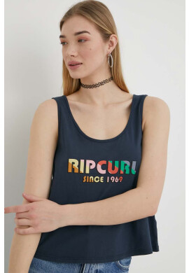 Rip Curl Памучен топ в тъмносиньо - Pepit.bg