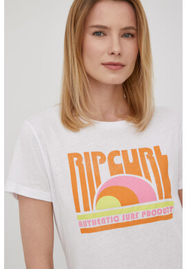 Rip Curl Памучна тениска в тъмносиньо с принт - Pepit.bg
