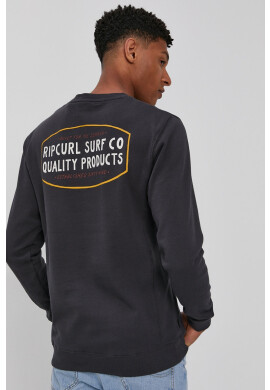 Rip Curl Суичър мъжки в сиво с принт - Pepit.bg