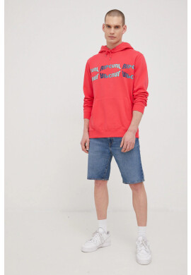 Rip Curl Суичър мъжка в оранжево с принт - Pepit.bg
