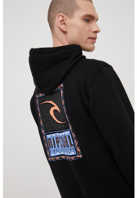 Rip Curl Суичър мъжка в черно меланж на - Pepit.bg
