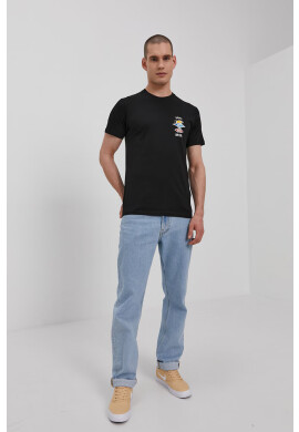 Rip Curl Тениска мъжка в черно с принт - Pepit.bg