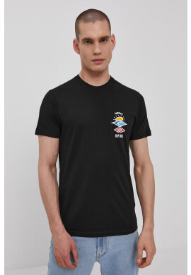 Rip Curl Тениска мъжка в черно с принт - Pepit.bg