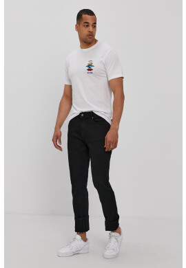 Rip Curl Тениска мъжка в бяло с принт - Pepit.bg