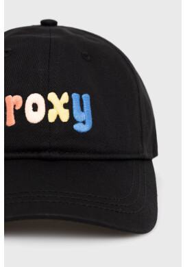 Roxy Детска памучна шапка в черно с апликация - Pepit.bg