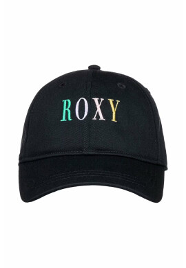 Roxy Детска памучна шапка с козирка в черно с апликация - Pepit.bg