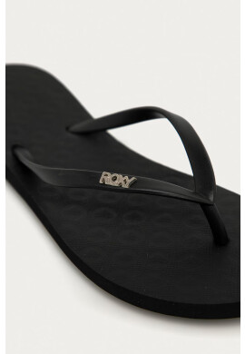 Roxy Джапанки дамски в черно с равна подметка - Pepit.bg
