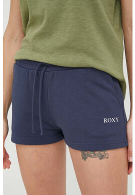 Roxy Къс панталон в синьо с изчистен дизайн със стандартна талия - Pepit.bg
