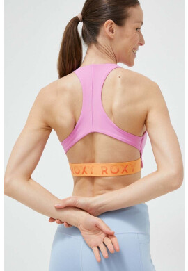 Roxy Спортен сутиен Bold Moves x Mizuno в розово с изчистен дизайн - Pepit.bg