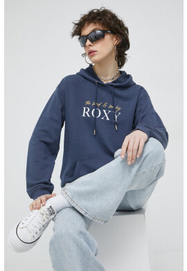 Roxy Суичър в синьо с качулка с принт - Pepit.bg