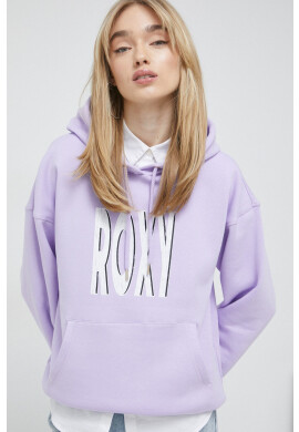 Roxy Суичър в лилаво с качулка с принт - Pepit.bg
