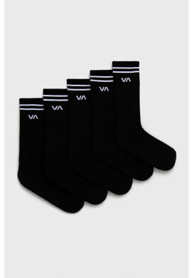 RVCA Чорапи (5 чифта) мъжки в черно - Pepit.bg