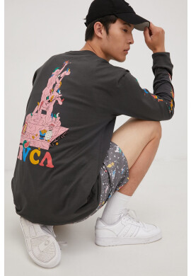 RVCA Памучна блуза с дълги ръкави - Pepit.bg