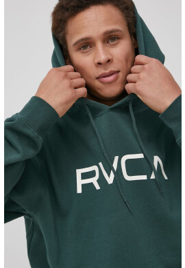 RVCA Суичър мъжки в зелено с принт - Pepit.bg
