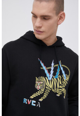 RVCA Суичър x Matt Leines мъжки в черно с принт - Pepit.bg