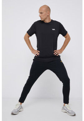 RVCA Тениска мъжка в черно с изчистен дизайн - Pepit.bg