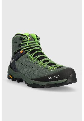 Salewa Обувки Alp Trainer 2 Mid GTX в зелено с изолация - Pepit.bg