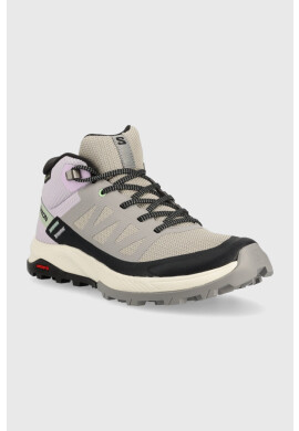 Salomon Обувки Outrise Mid GTX в сиво - Pepit.bg