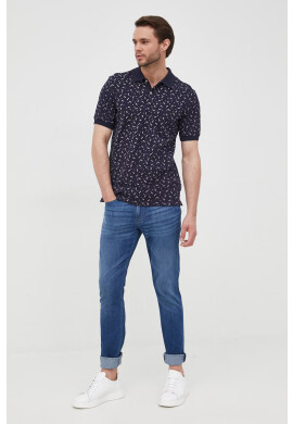 Scotch & Soda Памучна тениска с яка - Pepit.bg