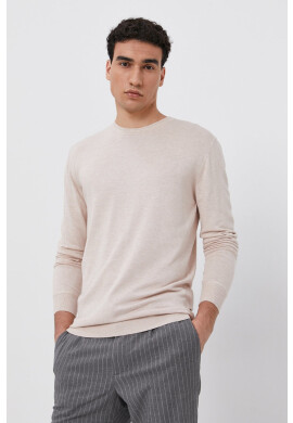 Scotch & Soda Пуловер мъжки в бежово от лека материя - Pepit.bg