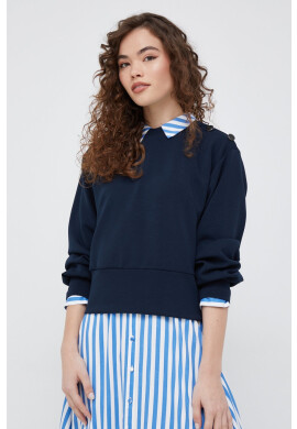 Scotch & Soda Суичър в тъмносиньо с изчистен дизайн - Pepit.bg