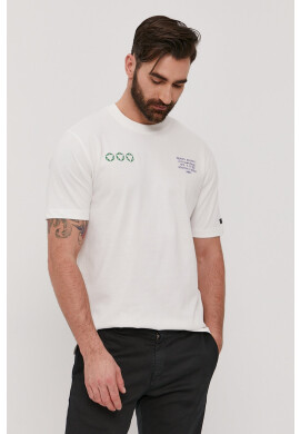 Scotch & Soda Тениска мъжка в бяло с принт - Pepit.bg