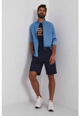 Sisley Къс панталон мъжки в тъмносиньо - Pepit.bg